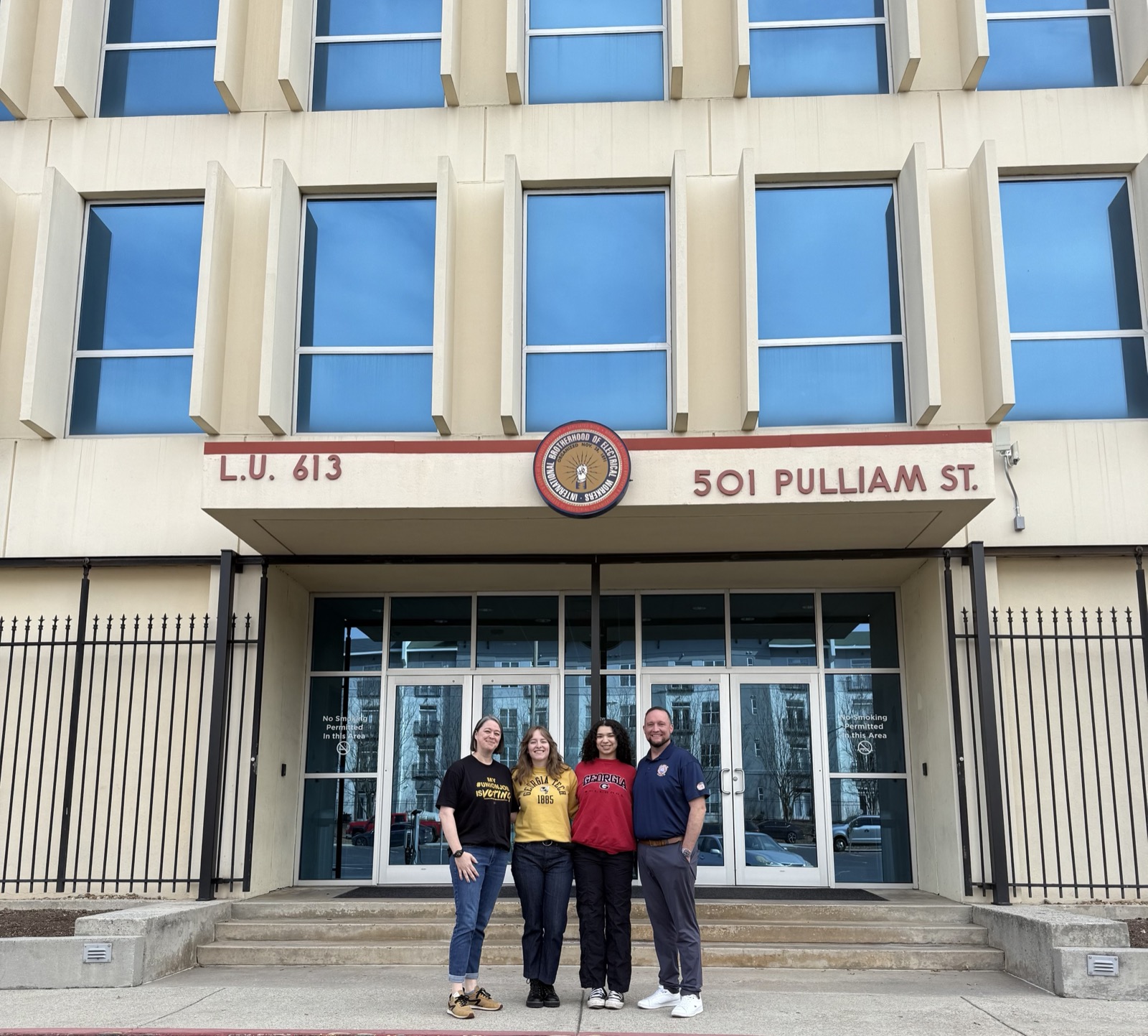 Ron with family at IBEW 613