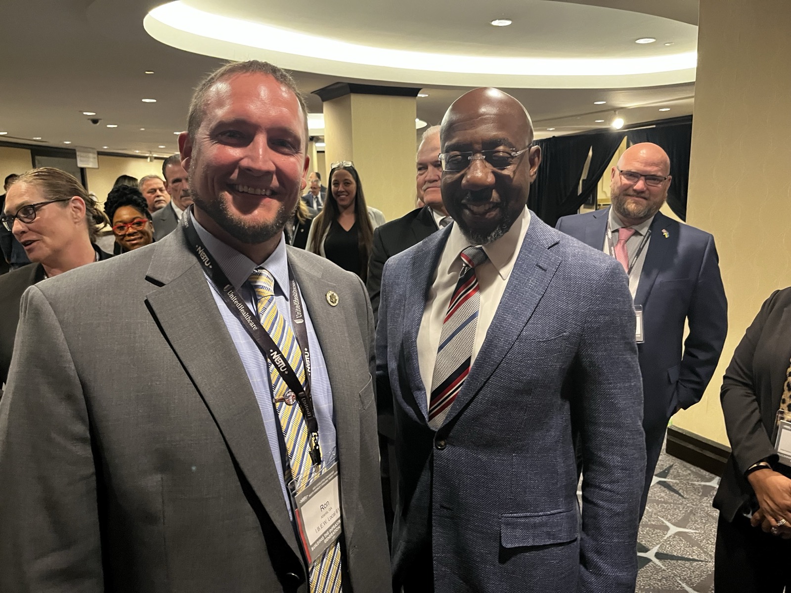 Ron with Senator Warnock